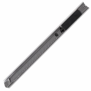 Нож канцелярский 9 мм STAFF "Manager", усиленный, металлический корпус, автофиксатор, клип, 237081 Китай