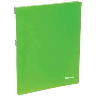 Папка c пружинным скоросшивателем Berlingo "Neon", 17мм, 700мкм, неоновая зеленая AHp_00802 Россия