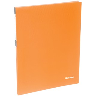 Папка c пружинным скоросшивателем Berlingo "Neon", 17мм, 700мкм, неоновая оранжевая AHp_00804 Россия