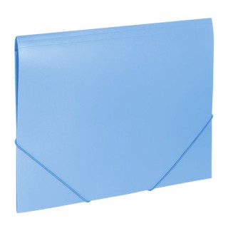 Папка на резинках BRAUBERG "Office", голубая, до 300 листов, 500 мкм, 228078 Россия