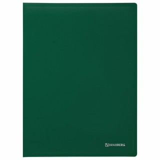 Папка 100 вкладышей BRAUBERG "Office", зеленая, 0,8 мм, 271335 Россия
