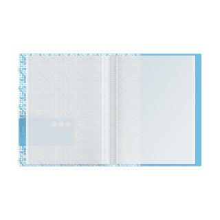 Папка с 20 вкладышами Berlingo "Starlight S", 17мм, 600мкм, голубая, с внутр. карманом, с рисунком DB4_20903 Китай