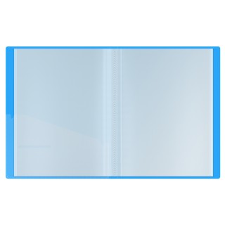 Папка с 60 вкладышами Berlingo "Neon", 30мм, 1000мкм, голубой неон, с внутр. карманом DB4_60393 Китай