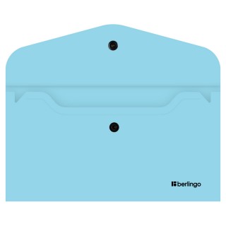 Папка-конверт на кнопке Berlingo "Instinct" С6, 200мкм, аквамарин EFb_06510 Китай