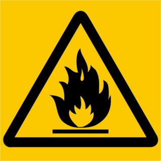 Пожароопасно: легковоспламеняющиеся вещества