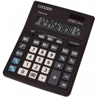 Калькулятор настольный CITIZEN BUSINESS LINE CDB1201BK (205x155 мм), 12 разрядов, двойное питание Китай