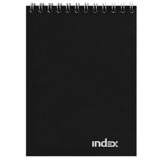 Блокнот INDEX, на гребне, зеленый, кл., ф. А6, 40 л. арт.INLcl-6/40gr, Россия