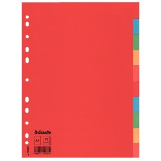 Разделители из цветного картона, А4, на 5 разделов арт.100199, Польша