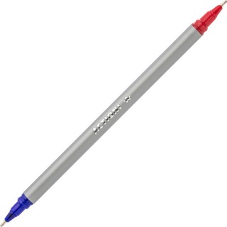 Ручка шариковая, двусторонняя, 1.0 мм, масляные си ние и красные чернила арт.ABP100BU/RD,Индия
