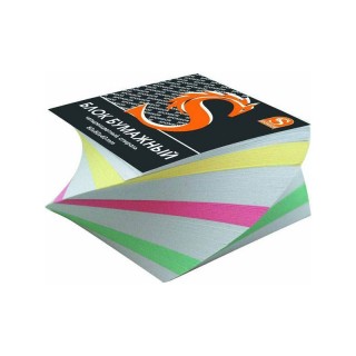 Блок бумажный, четырехцветный, спираль, разм. 8х8х 4 см, офсет 65 гр арт.SPC884cS,Россия