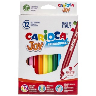 Набор фломастеров CARIOCA JOY, 12 цв., в картонной коробке арт.40614/12, Италия