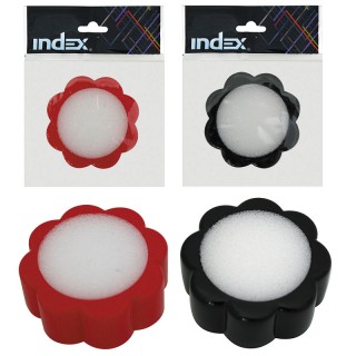 Подушка для пальцев INDEX, в форме ромашки, диамет р 67мм, цвета ассорти, инд.пакет с подвесом арт.I602, Китай