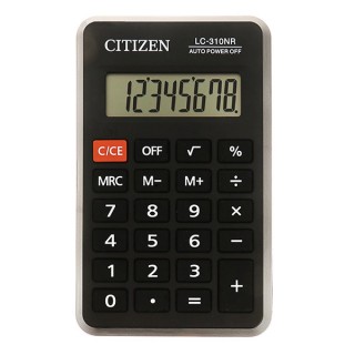 Калькулятор карманный CITIZEN LC310NR (114х69 мм), 8 разрядов, питание от батарейки, LC-310NR, Китай