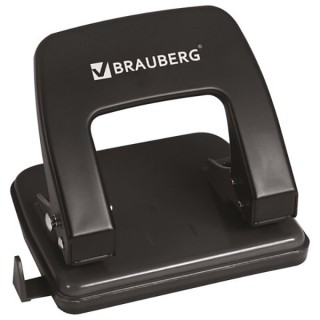 Дырокол металлический BRAUBERG "Classic", до 25 листов, черный, 229697, Китай