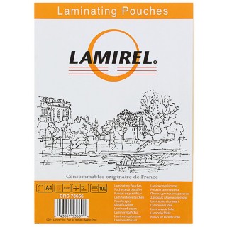 Пленка для ламинирования Lamirel LA-78656 А4 75мкм 100шт., Китай