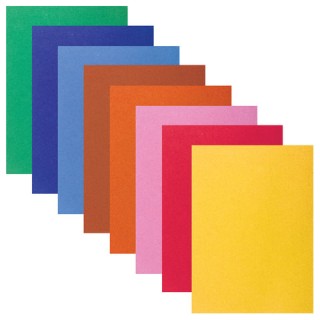 Цветная бумага А4 БАРХАТНАЯ, 8 листов 8 цветов, 110 г/м2, BRAUBERG, 124726, Китай