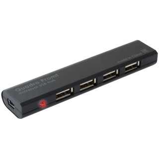 Разветвитель USB Defender Quadro Promt USB2.0-хаб, 4 порта, черный, Китай