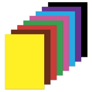 Цветная бумага А4 2-сторонняя офсетная, 16 листов 8 цветов, на скобе, BRAUBERG, 200х275 мм, "Кораблик", 129925 Россия