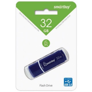Флеш-диск 32 GB SMARTBUY Crown USB 3.0, синий, SB32GBCRW-Bl Тайвань (Китай)