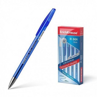 Ручка гел. ErichKrause Original Gel Stick R-301 0,5 мм синий кругл. корп. 40318 Китай