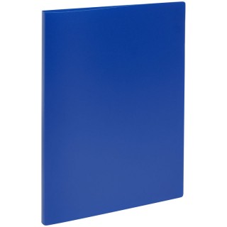 Папка с боковым зажимом СТАММ А4, 14мм, 500мкм, пластик, синяя ММ-32217 Россия
