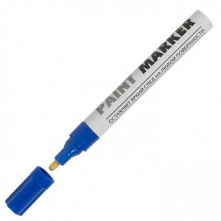 Маркер-краска лаковый INFORMAT PAINT PROFESSIONAL 4 мм синий круглый 1 шт KRR04Bl Китай
