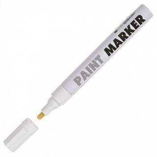 Маркер-краска лаковый INFORMAT PAINT PROFESSIONAL 2-4 мм белый круглый 1 шт KRR04W Китай