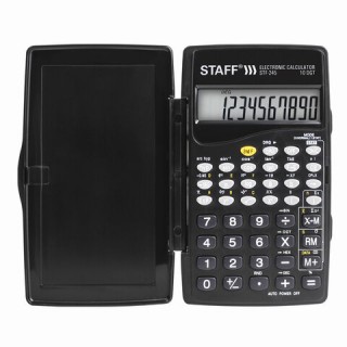 Калькулятор инженерный STAFF STF-245, КОМПАКТНЫЙ (120х70 мм), 128 функций, 10 разрядов, 250194 Китай