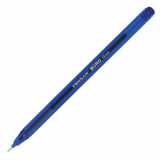 Ручка шариковая масляная PENSAN "Buro", СИНЯЯ, игольчатый узел 1 мм, линия письма 0,8 мм, 2270 Турция