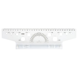 Рейсшина 30см СТАММ, металлический ролик, картонная коробка, ЛР-30478, Россия, ЛР-30478, Россия