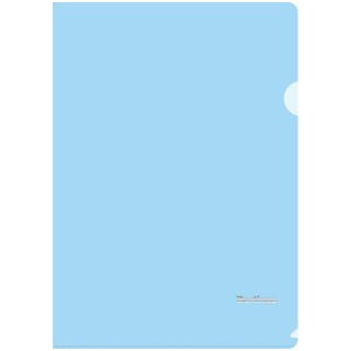 Папка-уголок Berlingo "Starlight", А4, 180мкм, прозрачная голубая, индив. ШК AGp_04110 Россия