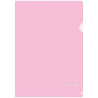 Папка-уголок Berlingo "Starlight", А4, 180мкм, прозрачная розовая, индив. ШК AGp_04112 Россия