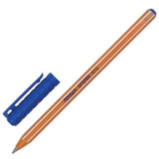 Ручка шариковая масляная PENSAN Officepen 1010, СИНЯЯ, корпус оранжевый, 1 мм, линия 0,8 мм, 1010/60 Турция