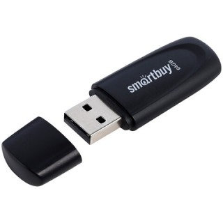 Флеш-диск 64 GB SMARTBUY Scout, USB 2.0, черный, SB064GB2SCK Китай