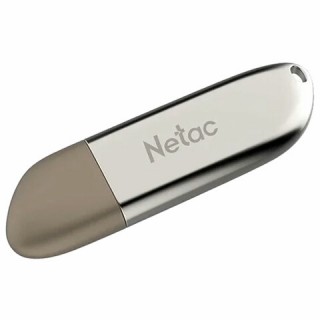 Флеш-диск 64 GB NETAC U352, USB 2.0, металлический корпус, серебристый, NT03U352N-064G-20PN Китай