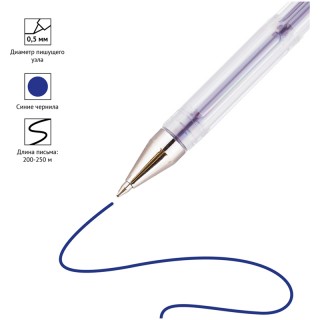 Ручка гелевая OfficeSpace синяя, 0,5мм GPA100/BU_1714 Китай