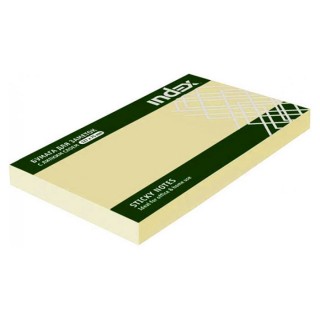 Бумага для заметок с липким слоем, разм. 127х75 мм, желтая, 100 л., арт. I435601, Китай