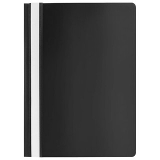 Скоросшиватель пластиковый STAFF, А4, 100/120 мкм, черный, 229239, Россия