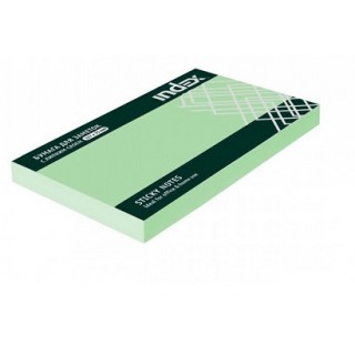 Бумага для заметок с липким слоем, разм. 127х75 м м, зеленая, 100 л. арт.I435803, Китай