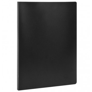Папка с прижимным механизмом STANDARD, ф.A4, 0,5мм.,черная арт.14470, Россия