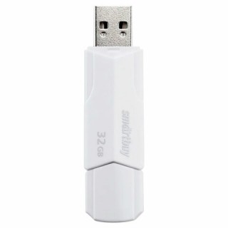 Флеш-диск 32 GB SMARTBUY Clue, USB 2.0, белый, SB32GBCLU-W Китай
