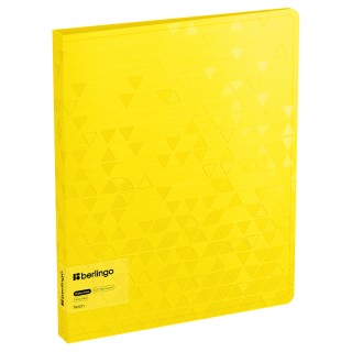 Папка с 60 вкладышами Berlingo "Neon", 30мм, 1000мкм, желтый неон, с внутр. карманом DB4_60390 Китай