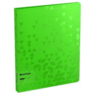 Папка с 60 вкладышами Berlingo "Neon", 30мм, 1000мкм, зеленый неон, с внутр. карманом DB4_60392 Китай