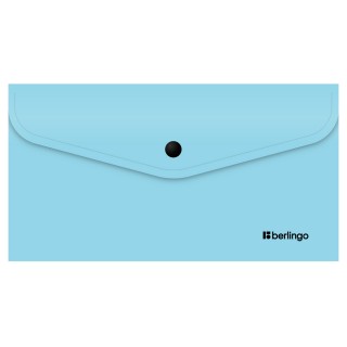 Папка-конверт на кнопке Berlingo "Instinct" С6, 200мкм, аквамарин EFb_06510 Китай