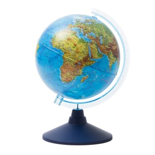 Глобус физический Globen, 21см, на круглой подставке Ке012100176 Россия