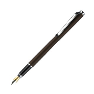 Ручка перьевая Luxor "Rega" синяя, 0,8мм, корпус графит/хром, футляр 8241 Индия