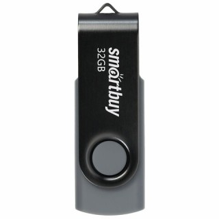 Флеш-диск 32 GB SMARTBUY Twist USB 2.0, черный, SB032GB2TWK Китай