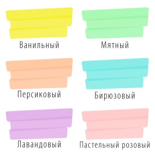 Набор текстовыделителей BRAUBERG 6 шт., АССОРТИ, "DELTA PASTEL", линия 1-5 мм, 151736 Китай