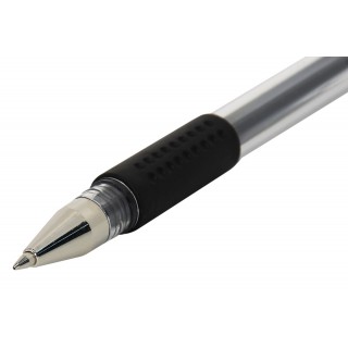 Ручка гел. INFORMAT 0,5 мм черный кругл. корп. грип GPB02-K, Китай