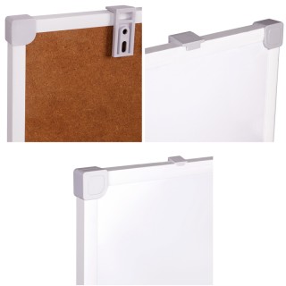 Доска магнитно-маркерная OfficeSpace, 60*90см, рамка ПВХ, полочка MR_20413 Россия